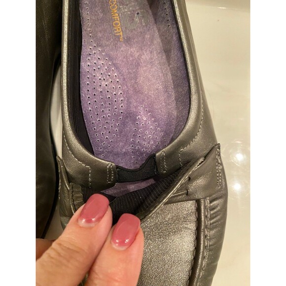 SAS Tripad Comfort Easier Womens  Grey Leather Slip on  Loafers Size 9.5 M - Picture 7 of 11